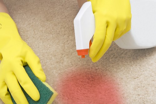 Earls Court carpet cleaners restoring a living room carpet