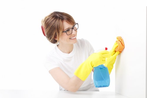 Deep cleaning carpets in a commercial property in Earls Court